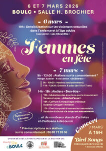 Affiche Femmes en fête contre les violences et violences sexuelles